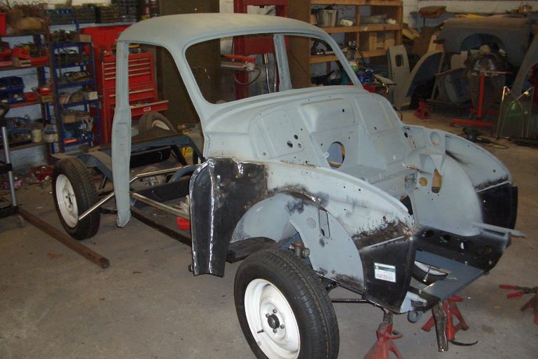 Morris minor van store chassis